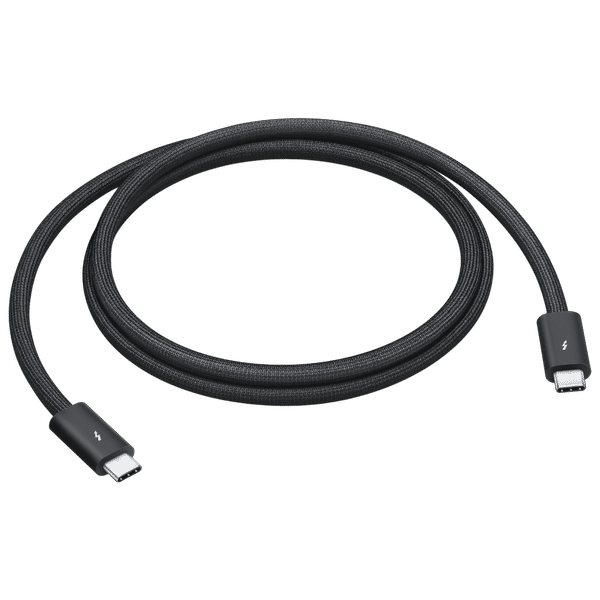 Apple Thunderbolt 5 Pro Type C to Type C 3.2 Feet (1M) Cable (Braided Design, Black)_1