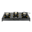 FABER GENIUS 753 AI Toughened Glass Top 3 Burner Manual Hob (Cast Iron Pan Support, Black)_1