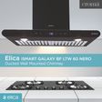 elica ISMART GALAXY BF LTW 60 NERO 60cm Ducted Wall Mounted Chimney with Motion Sensor (Black)_4