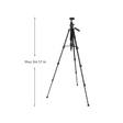 Croma 163cm Adjustable Tripod for Mobile and Camera (4 Section Height Adjustment, Black)_3