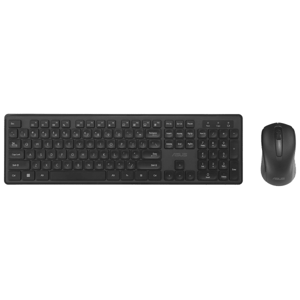 ASUS CW101 Wireless Keyboard & Mouse Combo (12 Hot Keys, 1000 DPI, Laser-engraved Keycaps, Black)_1