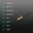 Ikonic Simply Straight Hair Straightener with Infrared Heat Technology (Super Slim Plates, Black)_3
