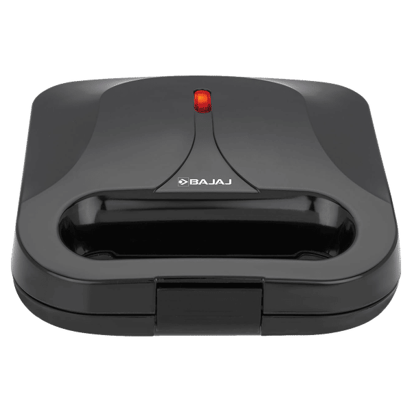 BAJAJ SWX 5 800W 2 Slice Sandwich Maker with Non Stick Coating Plates (Black)_1