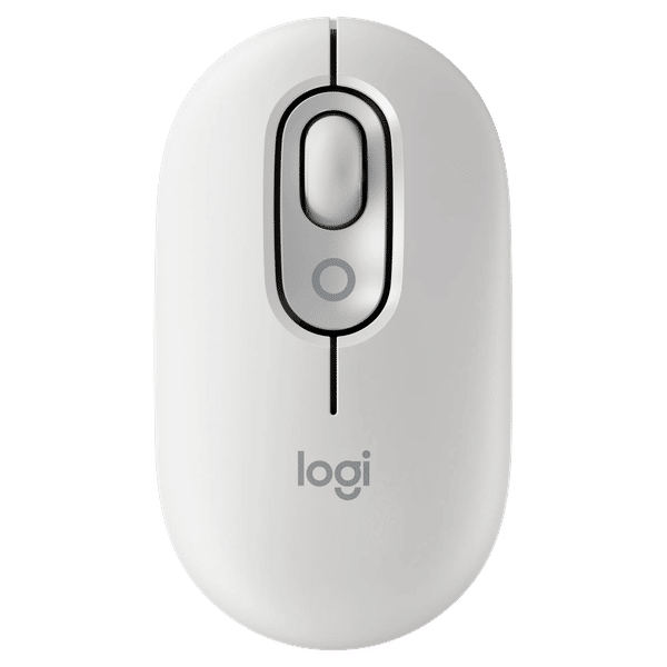 logitech POP Bluetooth Wireless Optical Performance Mouse with Emoji Software (4000 DPI Adjustable, 3 Easy Switch Channels, Off White)_1