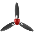 USHA Bloom Daffodil 1250mm 3 Blade Copper Motor Ceiling Fan (Noiseless Operation, Sparkle Red & Black)_1