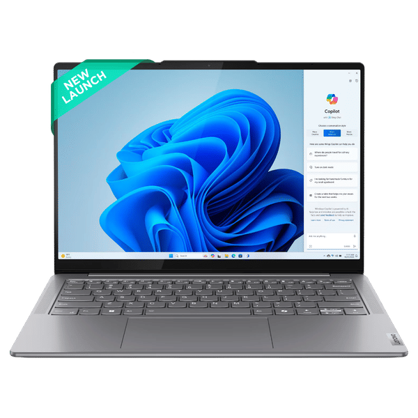 Lenovo Yoga Slim 7 14IMH9 Intel Core Ultra 7 155H Thin & Light Laptop (32GB, 1TB SSD, Windows 11 Home, 14 inch WUXGA OLED Display, MS Office 2024, Luna Grey, 1.39 KG)_1