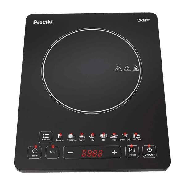 Preethi Excel Plus 117 1600W Induction Cooktop with 7 Preset Menus_1