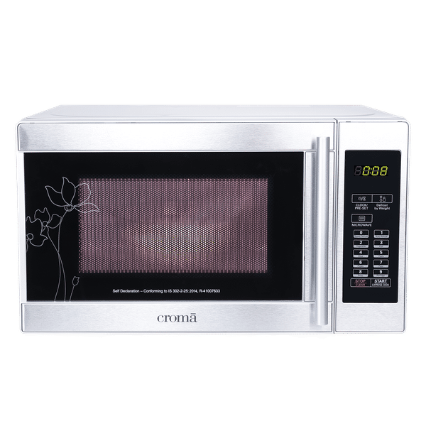 Croma 20L Solo Microwave Oven with Temperature Sensor (Grey)_1