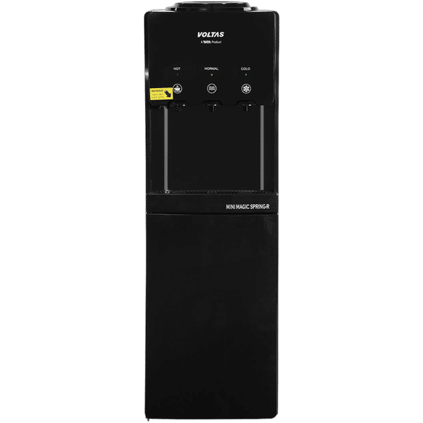 VOLTAS Minimagic Spring RV Plus Hot, Cold & Normal Top Load Water Dispenser with Cooling Cabinet (Black)_1