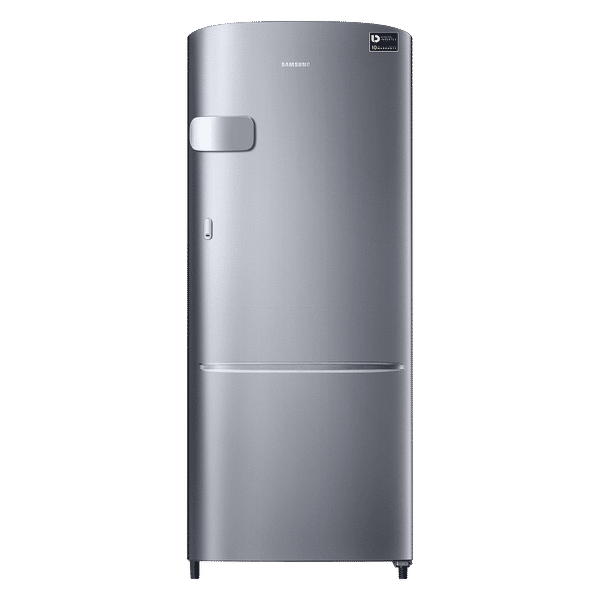 SAMSUNG Stylish Grande 183 Litres3 Star Direct Cool Single Door Refrigerator with Anti Bacterial Gasket (RR20C1Y23S8/HL, Elegant Inox)_1