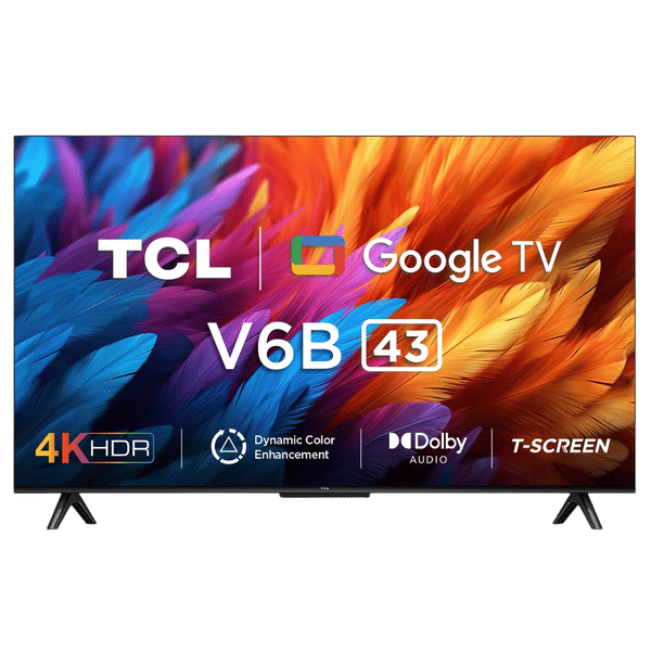 TCL V6B 109 cm (43 inch) 4K Ultra HD LED Google TV with Dolby Audio (2024 Model)_1