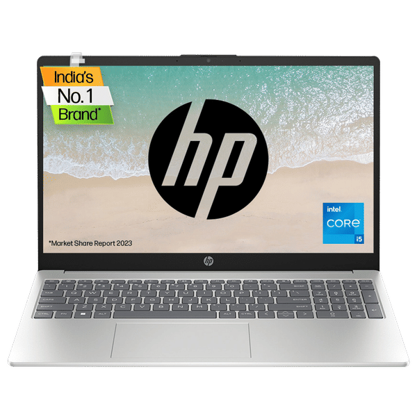 HP 15-fd0011TU Intel Core i5 13th Gen Thin and Light Laptop (8GB, 512GB, Windows 11 Home, 15.6 inch FHD Display, MS Office 2021, Natural Silver, 1.59 KG)_1