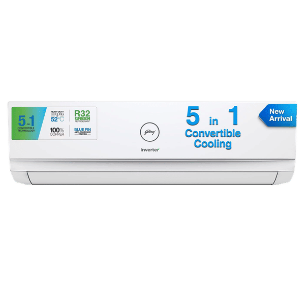 Godrej 5 in 1 Convertible 2 Ton 3 Star Inverter Split AC with Dust Filter (Copper Condenser, SIC 24ITC3-WWA)_1