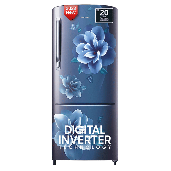 SAMSUNG Stylish Grande 183 Litres4 Star Direct Cool Single Door Refrigerator with Anti Bacterial Gasket (RR20C1724CU/HL, Camellia Blue)_1