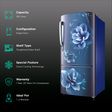 SAMSUNG Stylish Grande 183 Litres4 Star Direct Cool Single Door Refrigerator with Anti Bacterial Gasket (RR20C1724CU/HL, Camellia Blue)_2