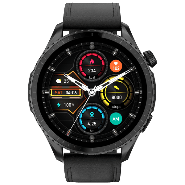 noise Origin Smartwatch with Activity Tracker (37.08mm AMOLED Display, 3ATM Water Resistant, Classic Black Strap)_1