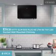 elica KITTY SLIM EDS PLUS HE LTW 60 T4V LED 60cm 1220m3/hr Ducted Wall Mounted Chimney with Touch Control Panel (Black)_4