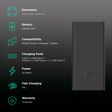 Xiaomi 4i 20000 mAh 33W Fast Charging Power Bank (2 Type A & 1 Type C Ports, PC+ABS Casing, Jet Black)_3