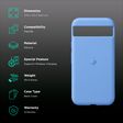 Google GT8BU Silicone Back Cover for Pixel 8a (Stain Resistant, Bay)_2