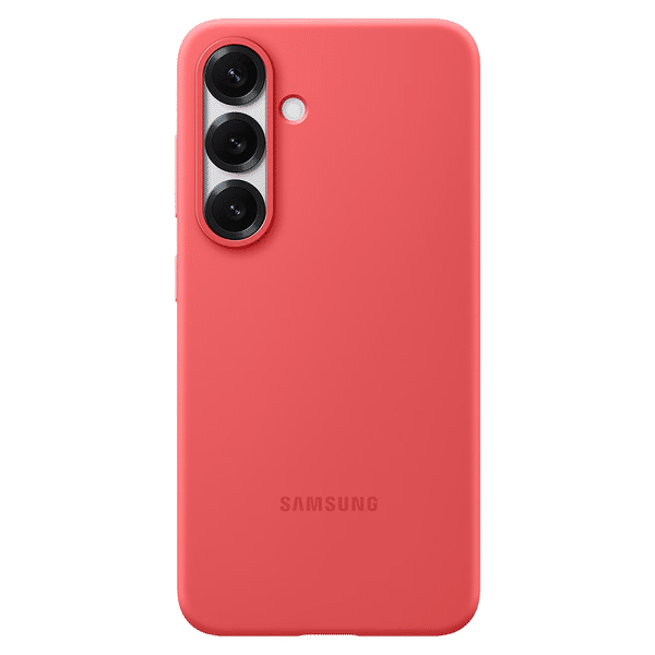 SAMSUNG Soft Silicone Back Case for SAMSUNG Galaxy S25 (Ul Certified, Red)_1