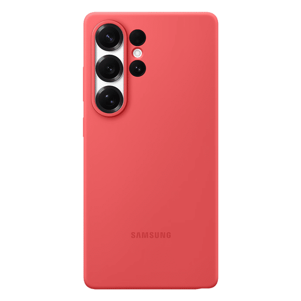 SAMSUNG Soft Silicone Back Case for SAMSUNG Galaxy S25 Ultra (Ul Certified, Red)_1