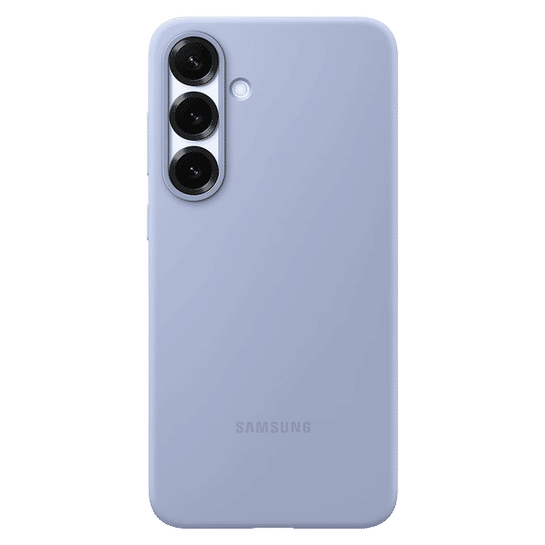SAMSUNG Soft Silicone Back Case for SAMSUNG Galaxy S25 Plus (Ul Certified, Light Blue)_1