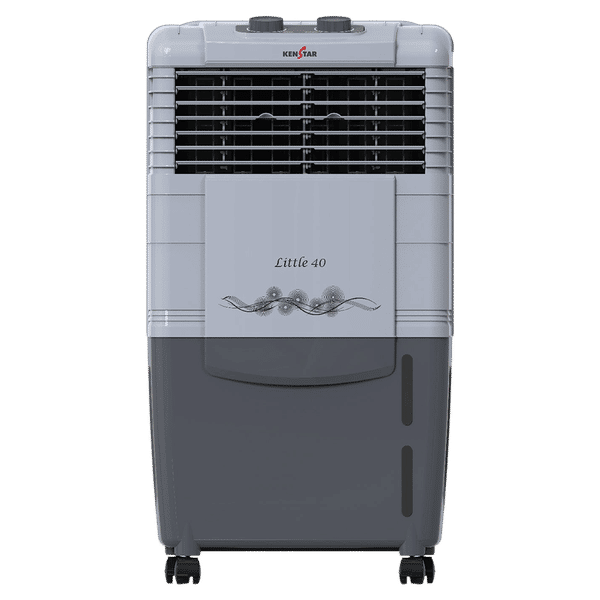 KENSTAR Little HC 40 Litres Personal Air Cooler with Quadra Flow Technology(Collapsible Louvres, Grey)_1