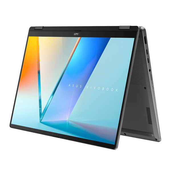 ASUS Vivobook 14 Flip Intel Core Ultra 5 Touchscreen 2-in-1 Laptop (16GB, 512GB SSD, Windows 11 Home, 14 inch OLED Display, MS Office Home 2024 & MS 365 Basic, Matte Gray, 1.57 KG)_1