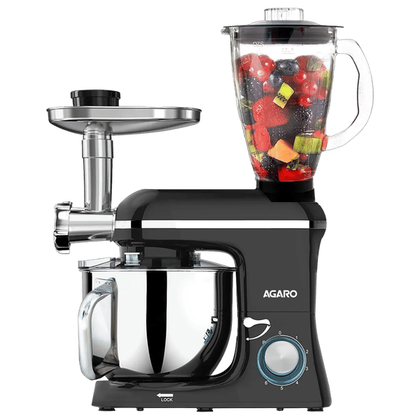 AGARO Regency 1400 Watt 1 Jar Stand Mixer (Copper Motor, Black)_1