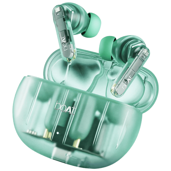 boAt Airdopes 191 ANC TWS Earbuds with Active Noise Cancellation (IPX5 Splash Resistant, 4Mics ENx, Pellucid Green)_1
