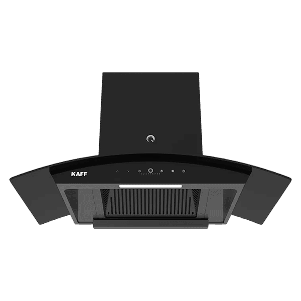 KAFF VASCO DC 75cm 1480m3/hr Ductless Auto Clean Wall Mounted Chimney with Gesture Control (Black) _1