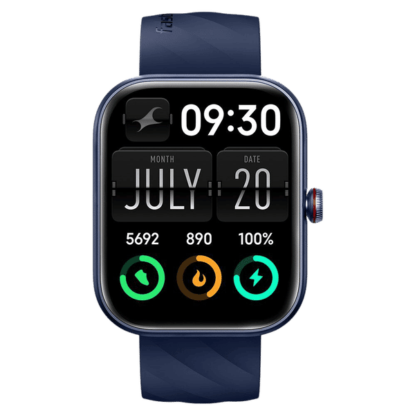 fastrack Kruz Plus Smartwatch with Functional Crown (48.5mm Super HD Display, Blue Strap)_1