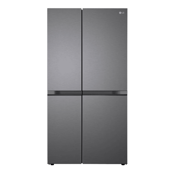 LG 650 Litres 3 Star Frost Free Side by Side Refrigerator with Multi Air Flow (GL-B257JDS3, Dazzle Steel)_1