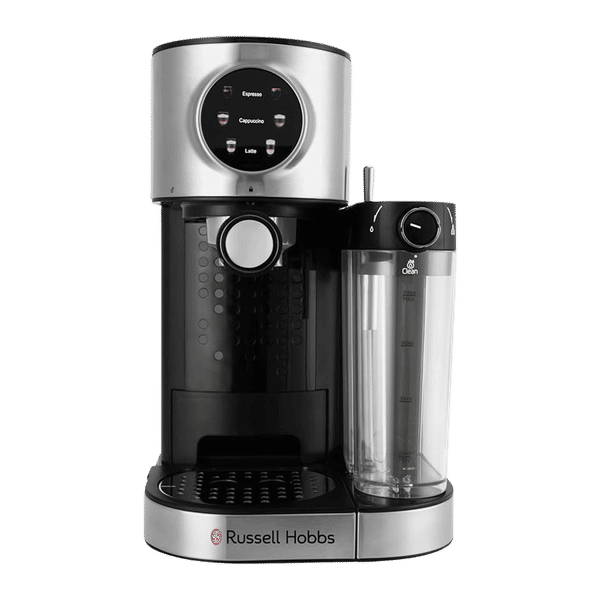 Russell Hobbs Elite Brew 1350 Watt Manual Espresso Coffee Maker with Milk Frother (Black)_1