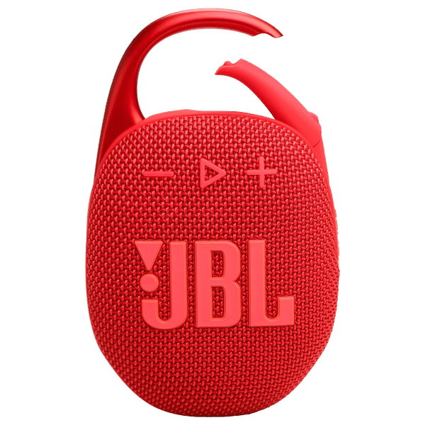 JBL Clip 5 7W Portable Bluetooth Speaker (IP67 Water Proof, Supports Auracast, Red)_1
