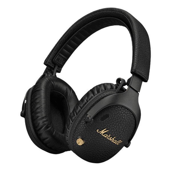 Marshall Monitor 3 Bluetooth Headphone with Mic (Active Noise Cancellation, Over Ear, Black)_1