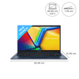 ASUS Vivobook 14 X1404VA-NK541WS Intel Core i5 13th Gen Thin & Light Laptop (16GB, 512GB SSD, Windows 11 Home, 14 inch Full HD Display, MS Office Home & Student 2021, Quiet Blue, 1.4 KG)_2