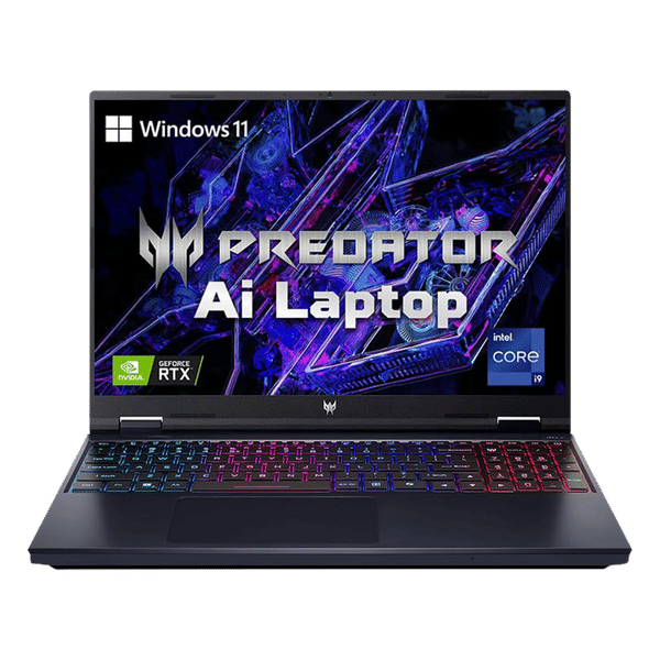 acer Predator Helios Neo 16 Intel Core i9 14th Gen Gaming Laptop (16GB, 1TB SSD, Windows 11 Home, 8GB Graphics, 16 inch 240 Hz WQXGA IPS Display, NVIDIA GeForce RTX 4070, Abyssal Black, 2.8 KG)_1