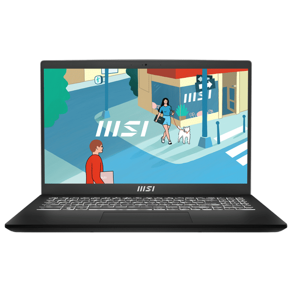 MSI Modern 15 H B13M 224IN Intel Core i9 13th Gen Business Laptop (16GB, 512GB SSD, Windows 11 Home, 15.6 inch Full HD IPS Display, MS Office 2021, Classic Black, 1.9 KG)_1