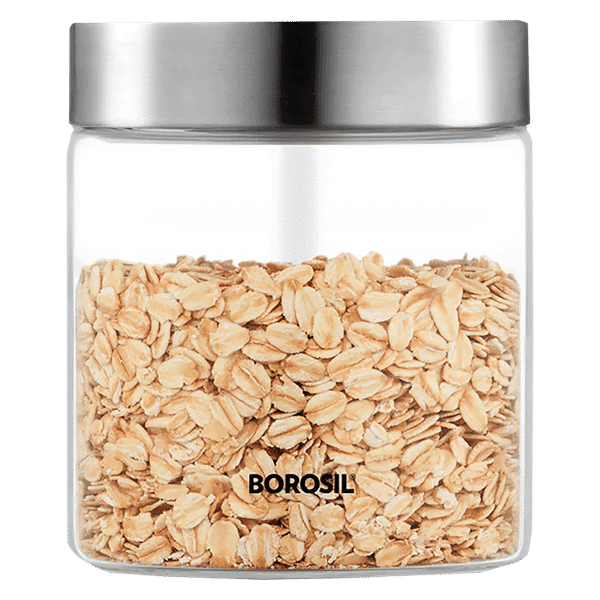 BOROSIL Endura 600ml Borosilicate Glass Jar with Screw Top Lid (Scratch Resistant, Transparent)_1