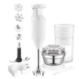 Rico HBCJ 150 Watt Hand Blender with 5 Attachments (Copper Motor, White)_4