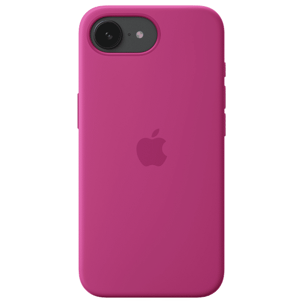 Apple MD3W4ZM/A Soft Silicon Back Cover for iPhone 16e (Soft Microfiber Lining, Fuchsia)_1