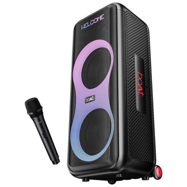 boAt PartyPal 600 220W Bluetooth Party Speaker (Animated Text Display, Hi-Fi Party Speaker, Black)_1
