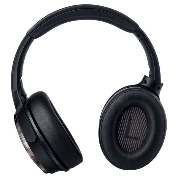 fingers Signature Series Alloy H3 Bluetooth Headphone with Mic (30 Hours Playback, Over Ear, Black)_1