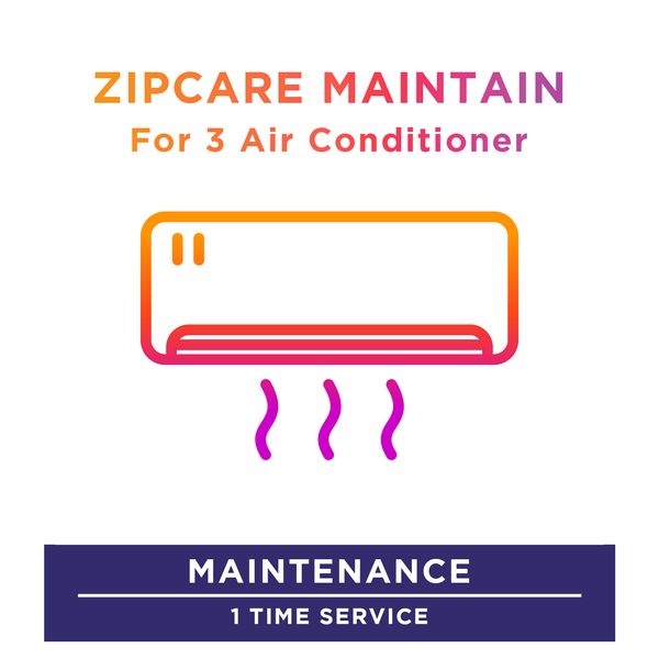ZipCare Maintain Service Plan for 3 Air Conditioner - 1 Time_1