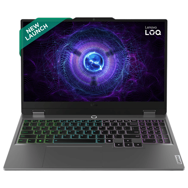 Lenovo LOQ 15IRX9 Intel Core i5 13th Gen Gaming Laptop (16GB, 512GB SSD, Windows 11 Home, 6GB Graphics, 15.6 inch 144 Hz Full HD IPS Display, NVIDIA GeForce RTX 3050, MS Office Home 2024, Luna Grey, 2.38 KG)_1