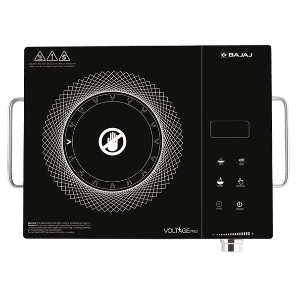 BAJAJ IRX 220F Infrared 2200W Induction Cooktop with 3 Preset Menus_1