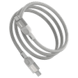 noise Power Type C to Type C 3.2 Feet (1M) Cable (Nylon Braided, Grey)_3