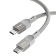 noise Power Type C to Type C 3.2 Feet (1M) Cable (Nylon Braided, Grey)_2