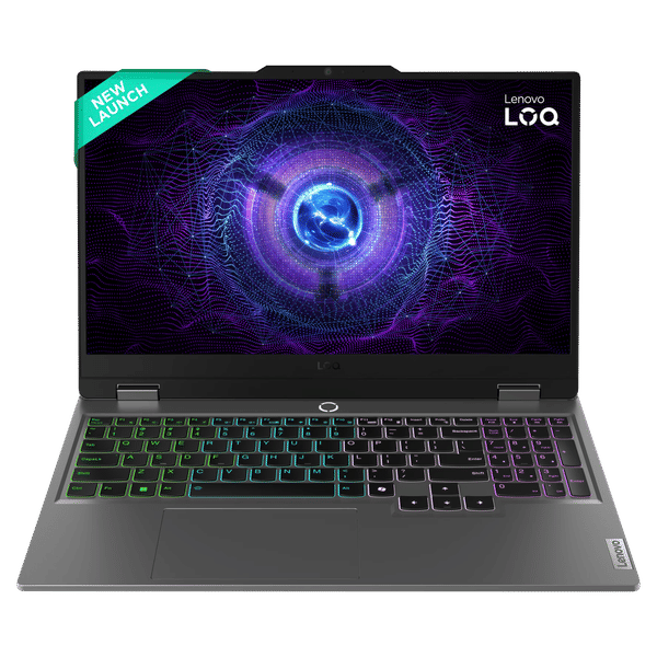 Lenovo LOQ 15IRX9 Intel Core i5 13th Gen Gaming Laptop (24GB, 512GB SSD, Windows 11 Home, 6GB Graphics, 15.6 inch 144 Hz Full HD IPS Display, NVIDIA Geforce RTX 4050, MS Office Home 2024, Luna Grey, 2.38 KG)_1